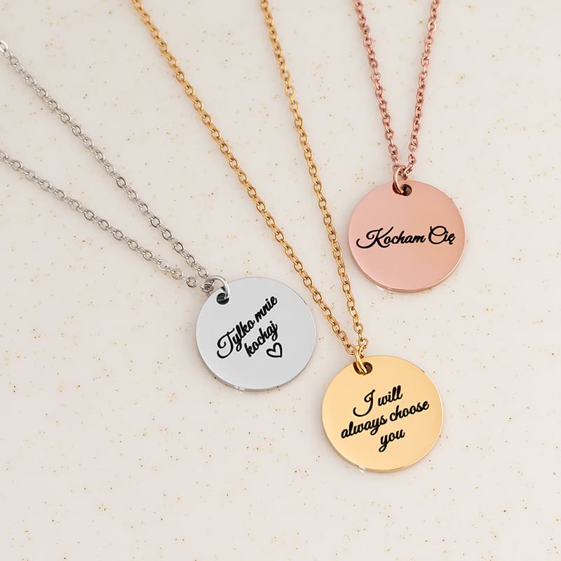 Ruota Personalizowany Naszyjnik